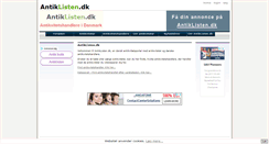 Desktop Screenshot of antiklisten.dk